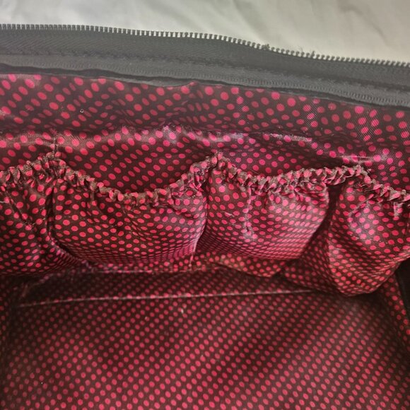 Caboodles Makeup Bag Cosmetics Travel Case Doctor Style Toiletries Black Purse - Picture 6 of 8